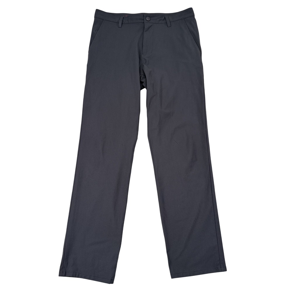 Rhone Commuter Pants Men Size 31 Gray Classic Fit Performance Chino Smart Casual